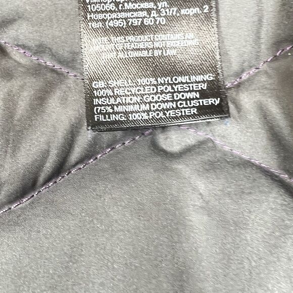 Vintage The North Face Puffer Vest Girls XL Womens Small Goose Down Nuptse 550 - Picture 11 of 12